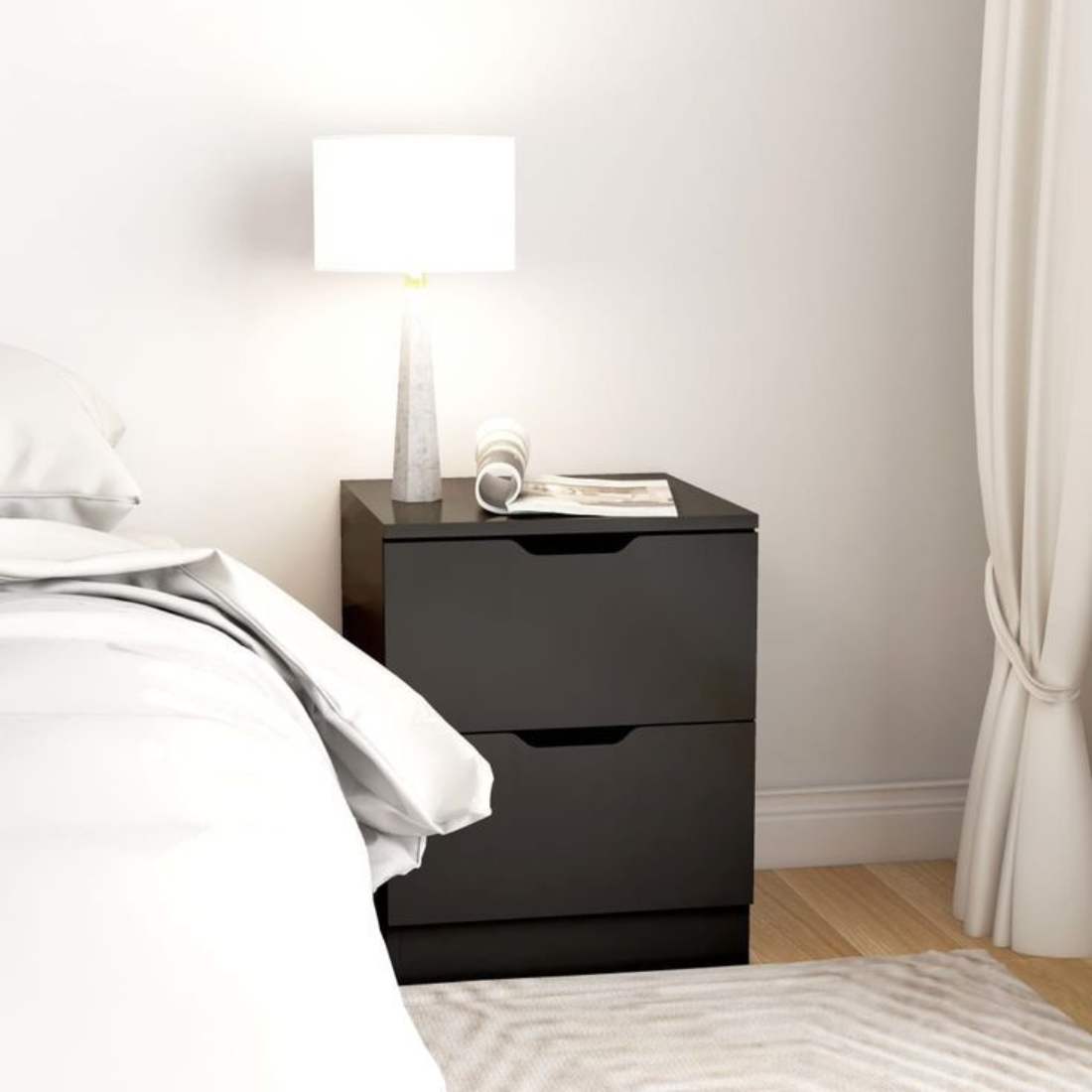 Primrose Engineered Wood Bed Side Table, BSU107